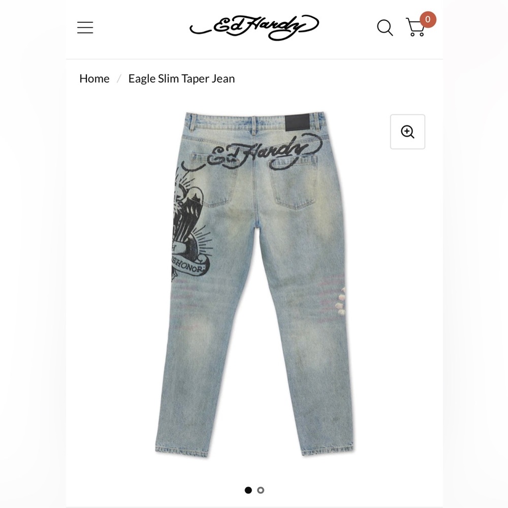 Ed hardy jeans slim taper (they fit baggy)